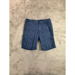AG Adriano Goldschmied Griffin Relaxed Shorts Mens Sz 34R Blue Vacation‎ Pattern